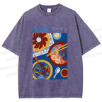 Unisex Ramen Printed Washed Tee