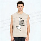 Unisex Talk Less Honk More Printed Washed Tank Top