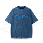 Unisex Japanese Car Printed Washed Tee