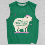 Unisex Philosophical Capybara Printed Tank Top