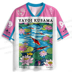 Yayoi Kusama Koi And Lotus Jersey Shirts