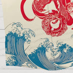 Octopus in Wave Japanese Ukiyo-e Hawaiian Shirt