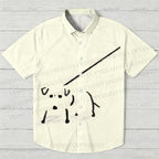 Dog on a Leash Hawaiian Shirt