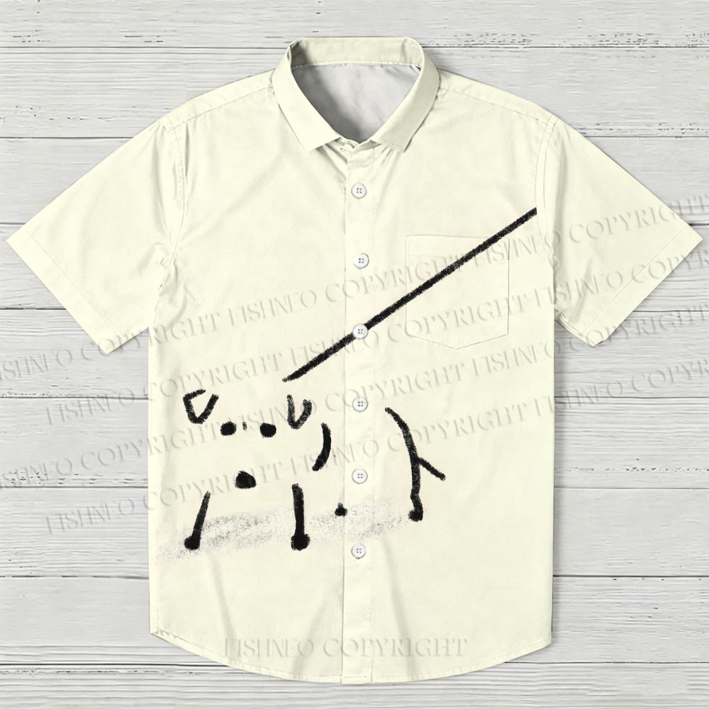 Dog on a Leash Hawaiian Shirt