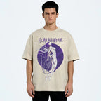 Robot Girl Ghost in the Shell Cyberpunk Vintage Washed T-shirt