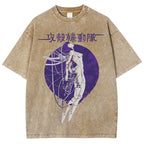 Robot Girl Ghost in the Shell Cyberpunk Vintage Washed T-shirt