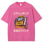 Virtua Wave Black Plastic Desire Washed T-Shirt