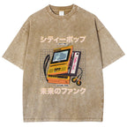 Virtua Wave Black Plastic Desire Washed T-Shirt
