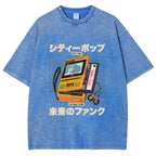 Virtua Wave Black Plastic Desire Washed T-Shirt
