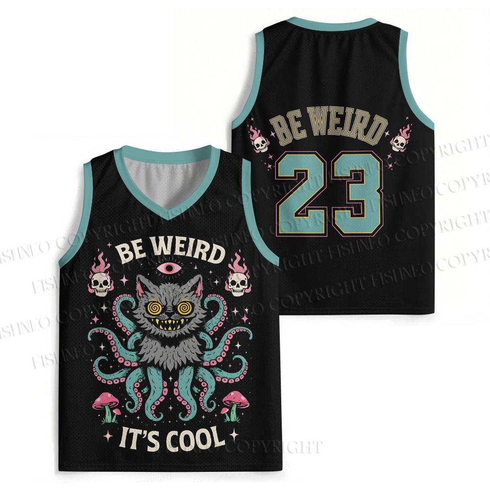 Be Weird It's Cool Octopus Cat Jersey Tank