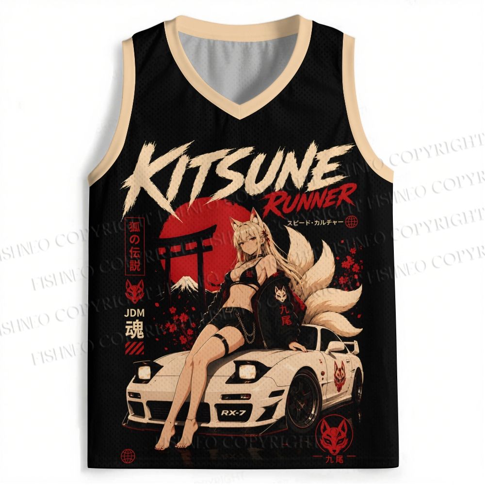 Kitsune Runner JDM Jersey Tank