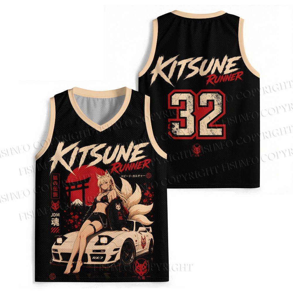 Kitsune Runner JDM Jersey Tank