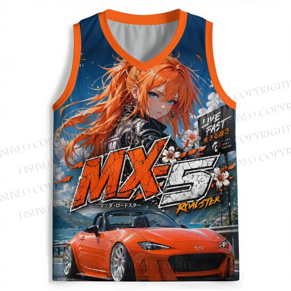 Orange Mazda MX-5 Jersey Tank