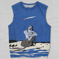 Unisex Falling star Printed Tank Top