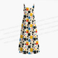 Bauhaus Geometric Printed Maxi Dresses