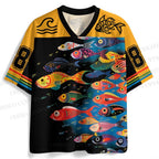 Multicolor Fish Jersey Shirts