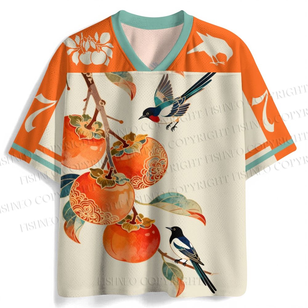 Vintage Bird With Persimmon Jersey Shirts
