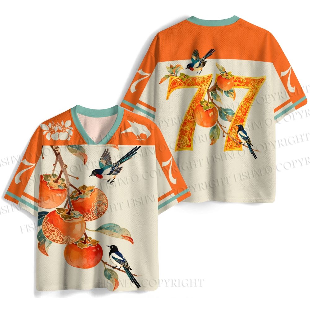 Vintage Bird With Persimmon Jersey Shirts