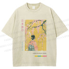 Unisex Hana Akari Printed Washed Tee