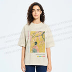 Unisex Hana Akari Printed Washed Tee