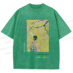 Unisex Hana Akari Printed Washed Tee