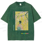 Unisex Hana Akari Printed Washed Tee