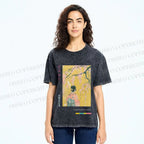 Unisex Hana Akari Printed Washed Tee