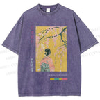 Unisex Hana Akari Printed Washed Tee