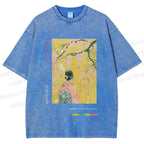 Unisex Hana Akari Printed Washed Tee