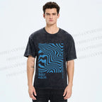Unisex Bauhaus Waves Printed Washed Tee