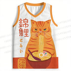 Japanese Ramen Cat Jersey Tank