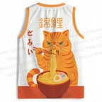 Japanese Ramen Cat Jersey Tank
