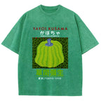 Yayoi Kusama's Pumpkin Vintage Wash Japanese Design T-Shirt