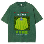 Yayoi Kusama's Pumpkin Vintage Wash Japanese Design T-Shirt