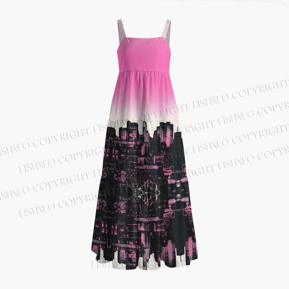 Pink Sunset City Maxi Dresses