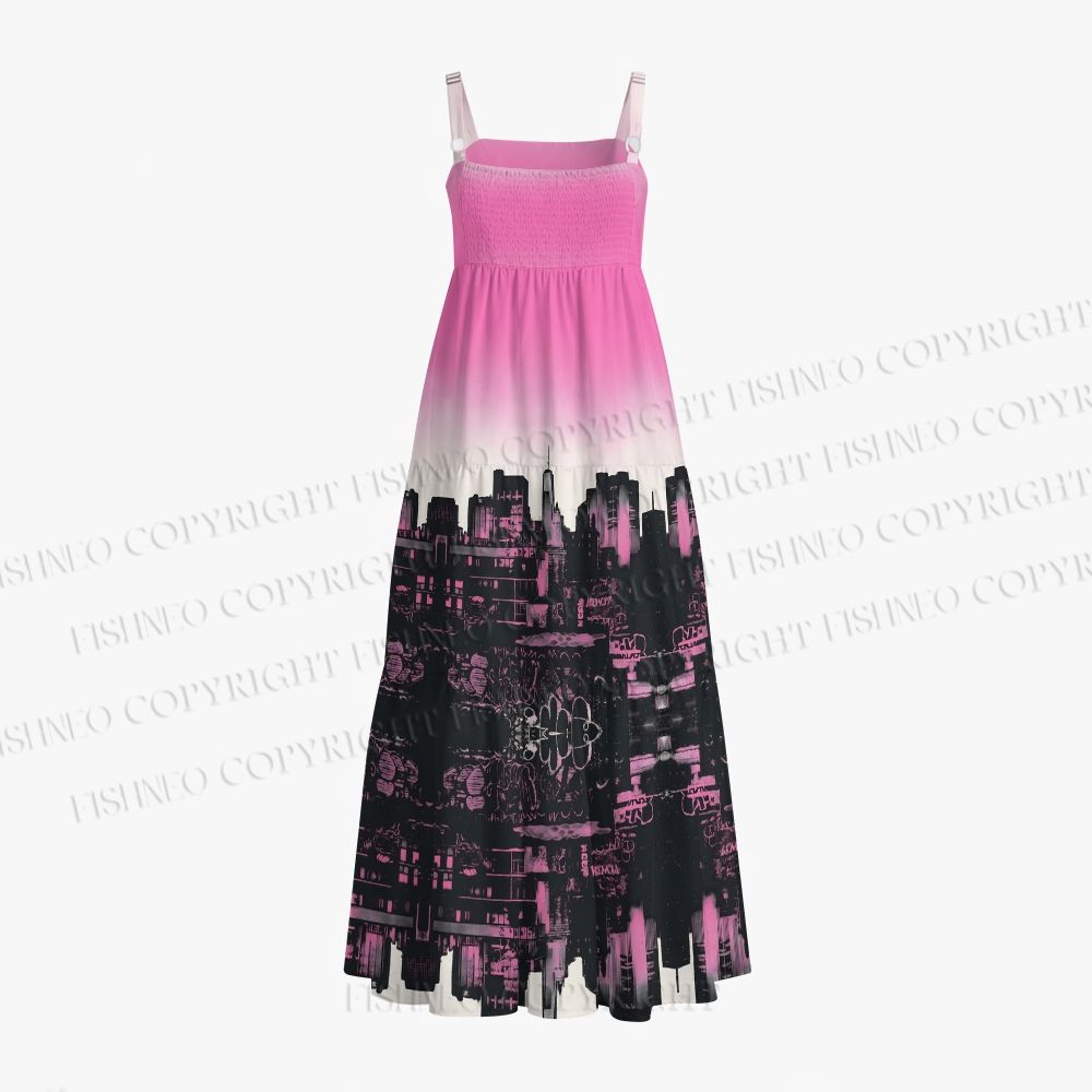Pink Sunset City Maxi Dresses