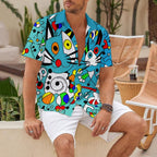 Joan Miro Funny Cats Graffiti Hawaiian Shirt