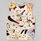 Unisex Joan Miro Graffiti Printed Tank Top