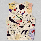 Unisex Joan Miro Graffiti Printed Tank Top
