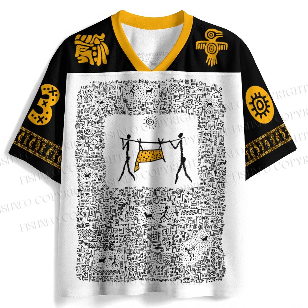 Aztec Art Hunters Jersey Shirts