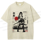 Unisex Tokyo JDM Girl Printed Washed Tee