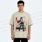 Unisex Tokyo JDM Girl Printed Washed Tee