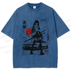 Unisex Tokyo JDM Girl Printed Washed Tee