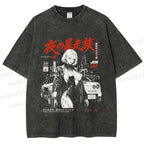 Unisex Osaka JDM Girl Printed Washed Tee