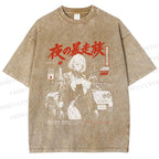 Unisex Osaka JDM Girl Printed Washed Tee