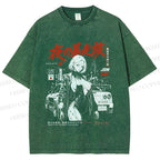 Unisex Osaka JDM Girl Printed Washed Tee