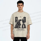 Unisex Feline Royal Dominate All Printed Washed Tee