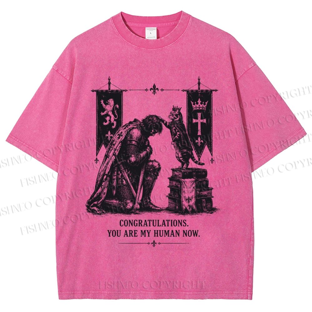 Unisex Feline Royal Dominate All Printed Washed Tee
