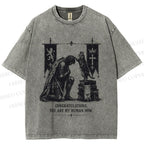 Unisex Feline Royal Dominate All Printed Washed Tee
