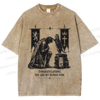 Unisex Feline Royal Dominate All Printed Washed Tee